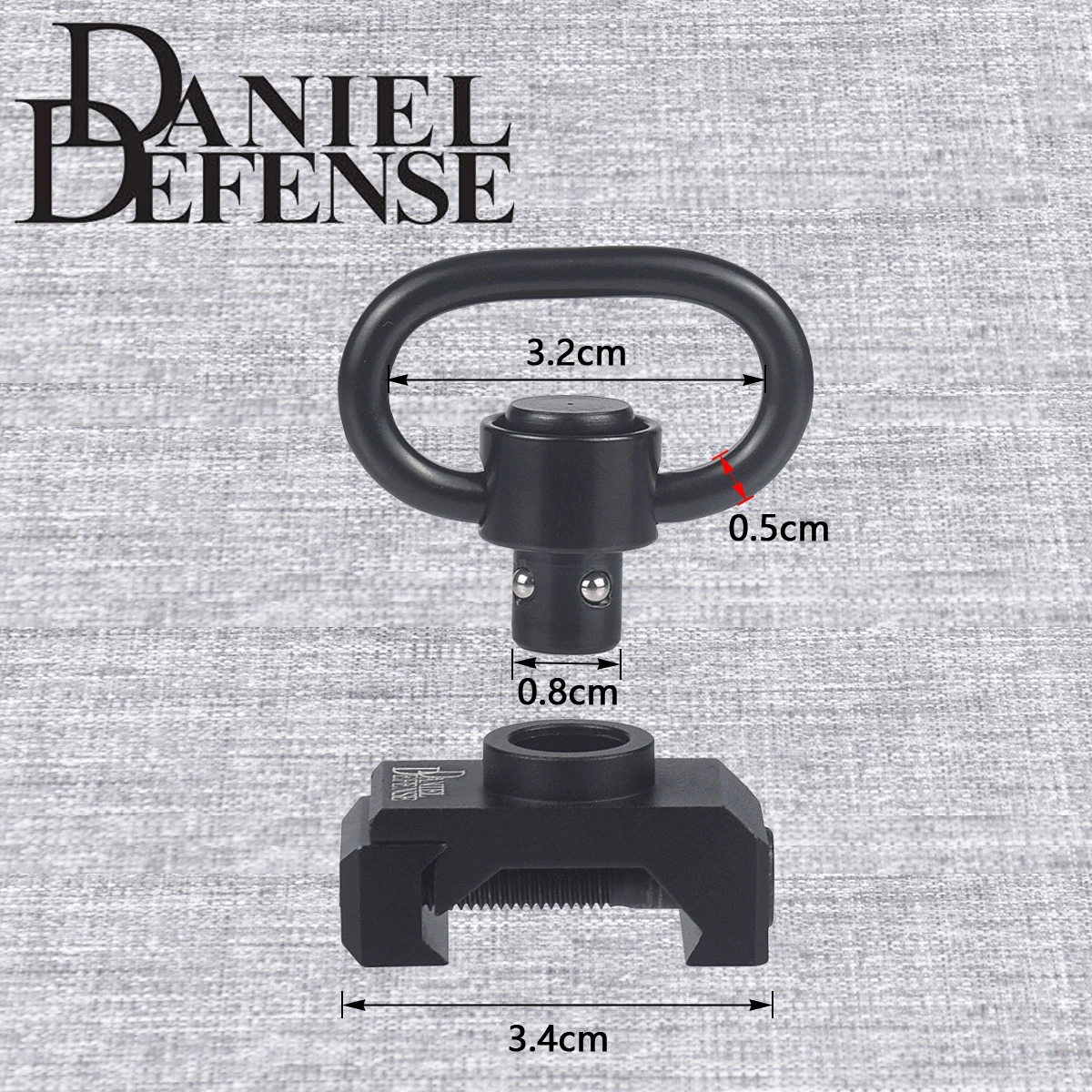 Daniel Defense Soporte Correa Desmontable Anclaje Giratorio Picatinny