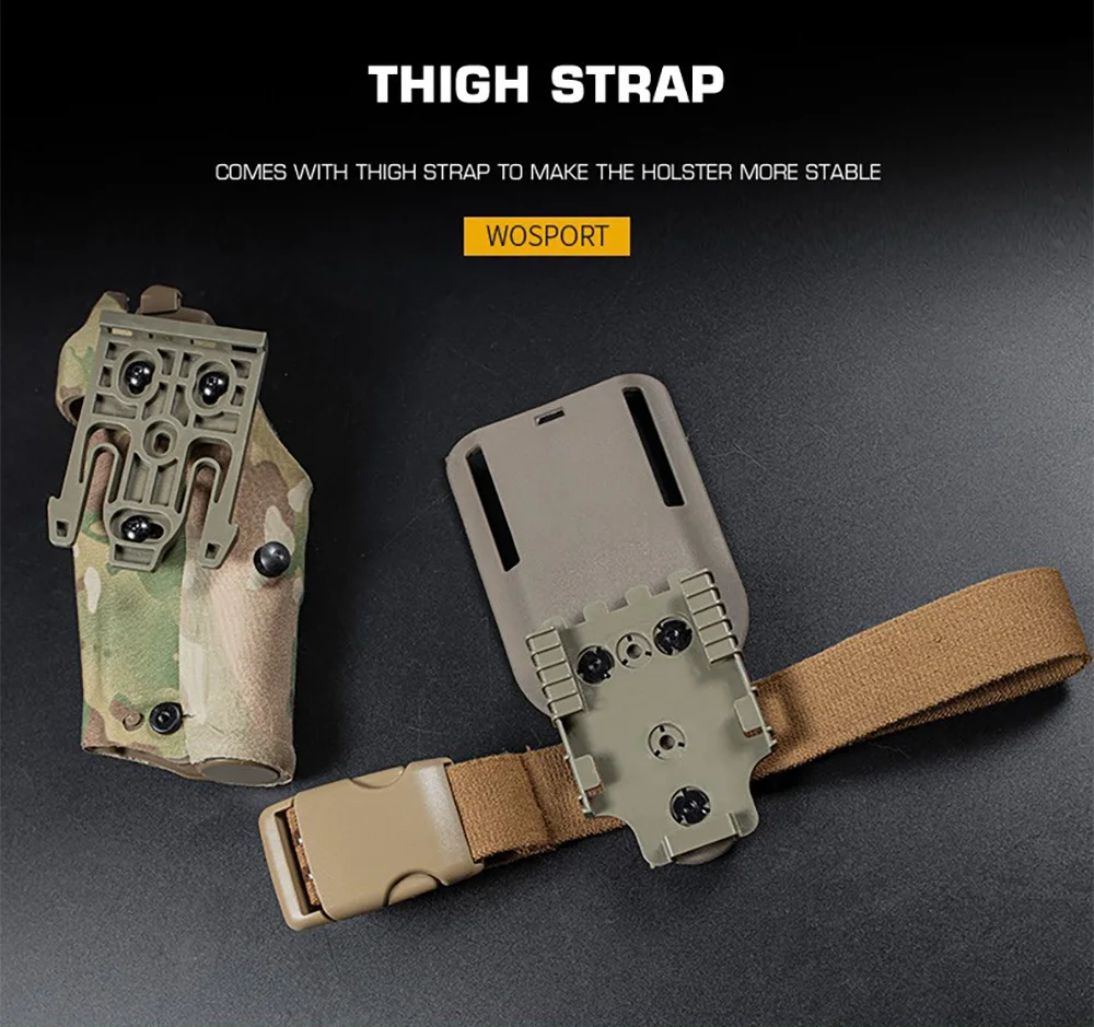 Funda Glock 17 ALS táctica de liberación rápida resistente de protección - imagen 4