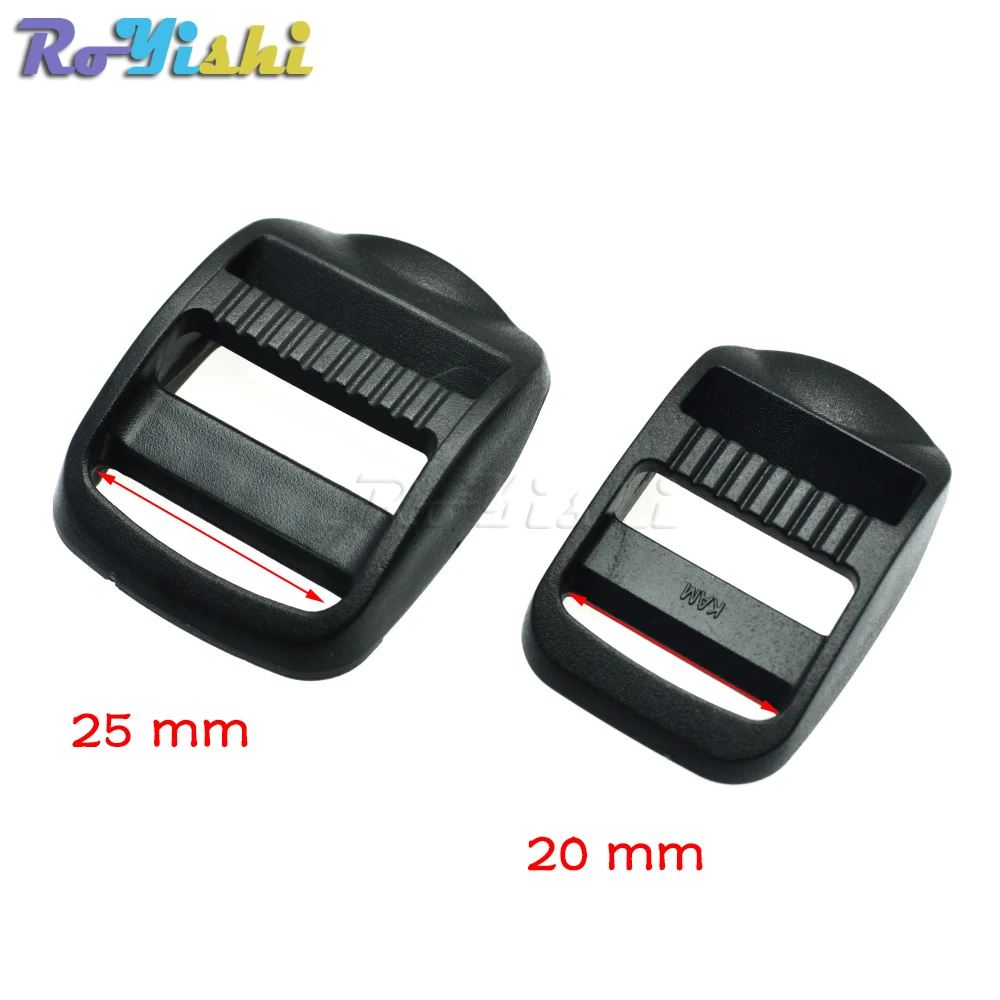 Hebilla regulable negra para correas de mochila táctica - imagen 4