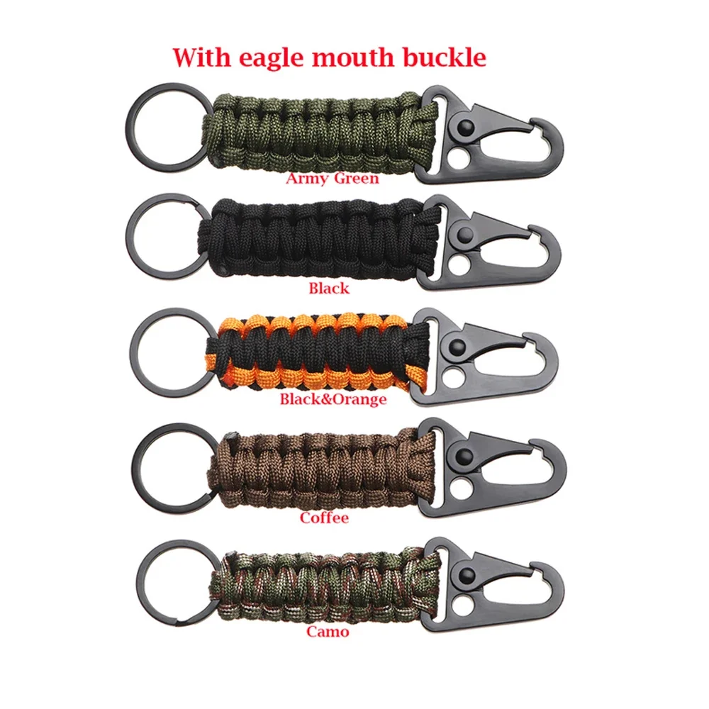 Kit supervivencia Paracord militar – Llavero táctico con mosquetón - imagen 3