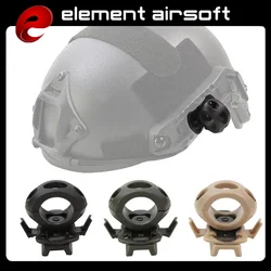 Soporte de linterna táctica para casco, 360° liberación rápida