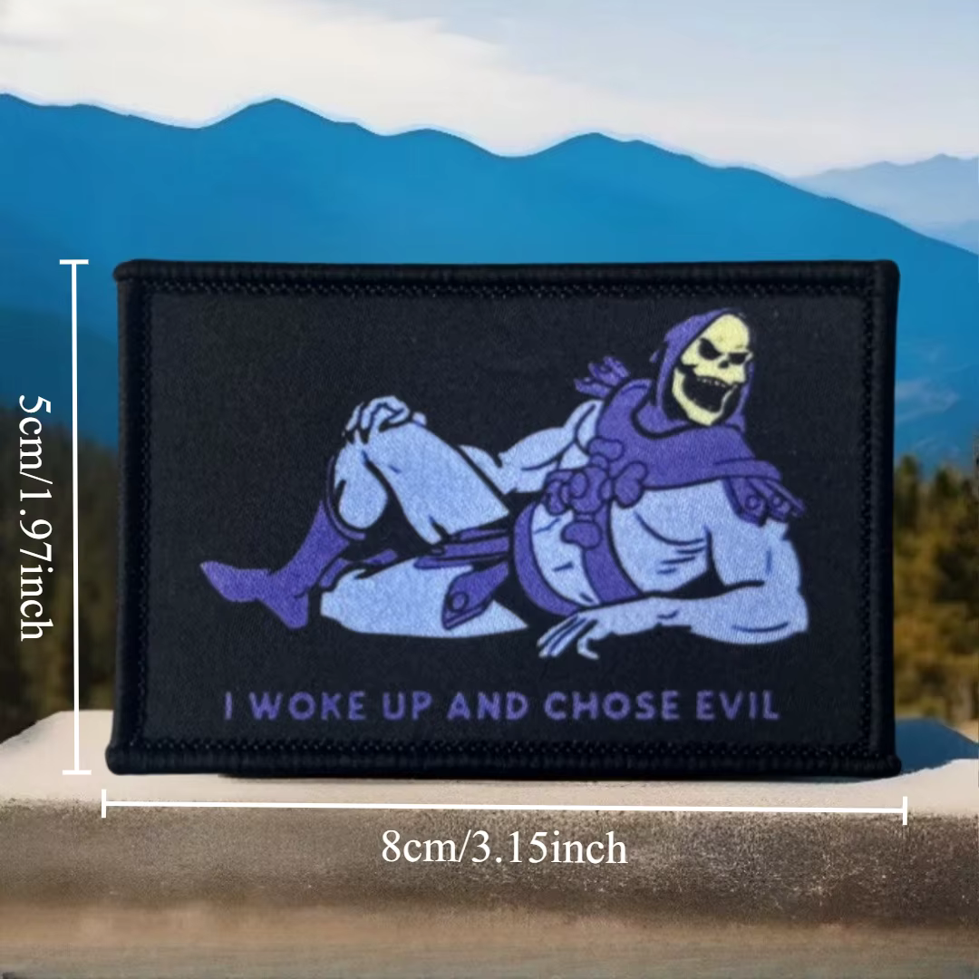 Parche táctico Esqueleto de la muerte – gancho y bucle - imagen 3