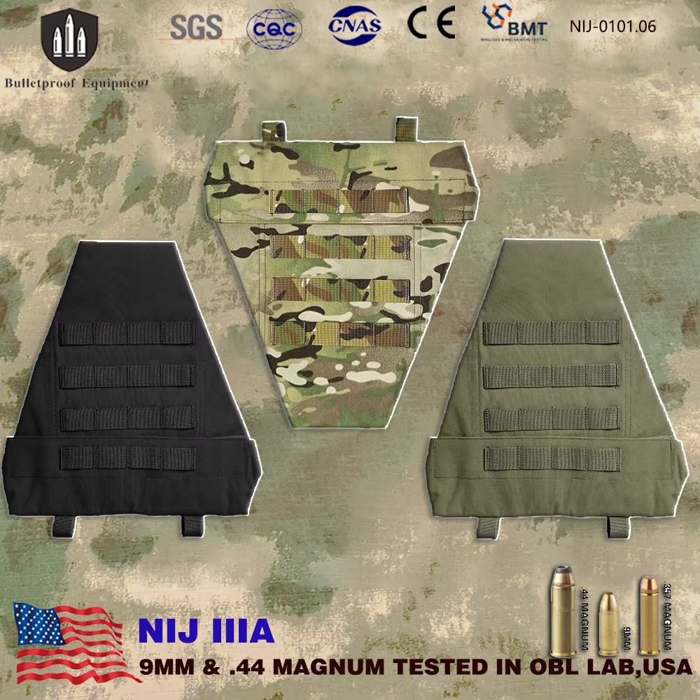 Protector táctico balístico NIJ IIIA zona inguinal para placas - imagen 5