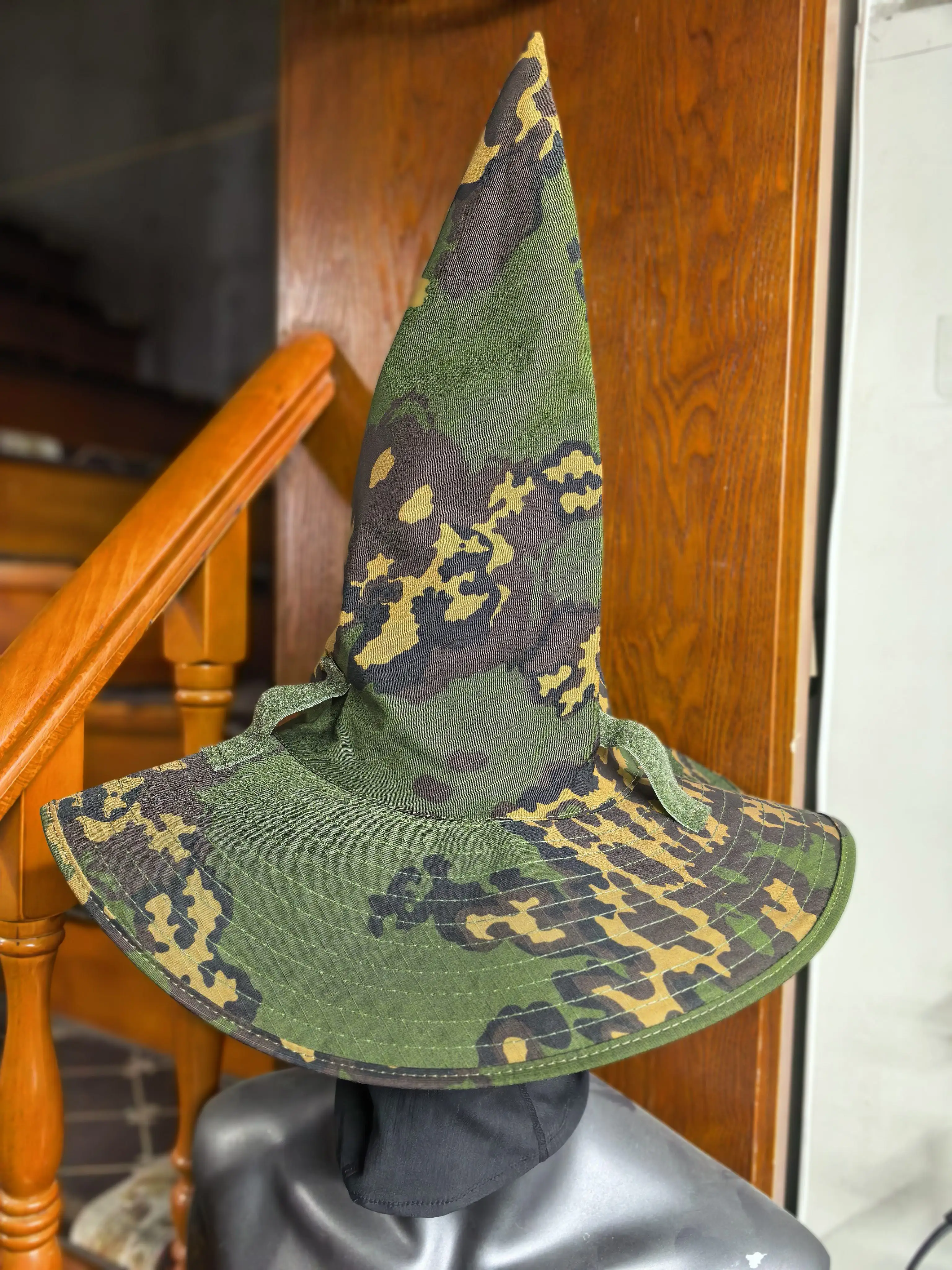 Tactische jachtmagische hoed con ala ancha y diseño de mago