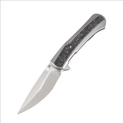 Kansept K1024 Kratos – Navaja plegable de titanio y fibra de carbono