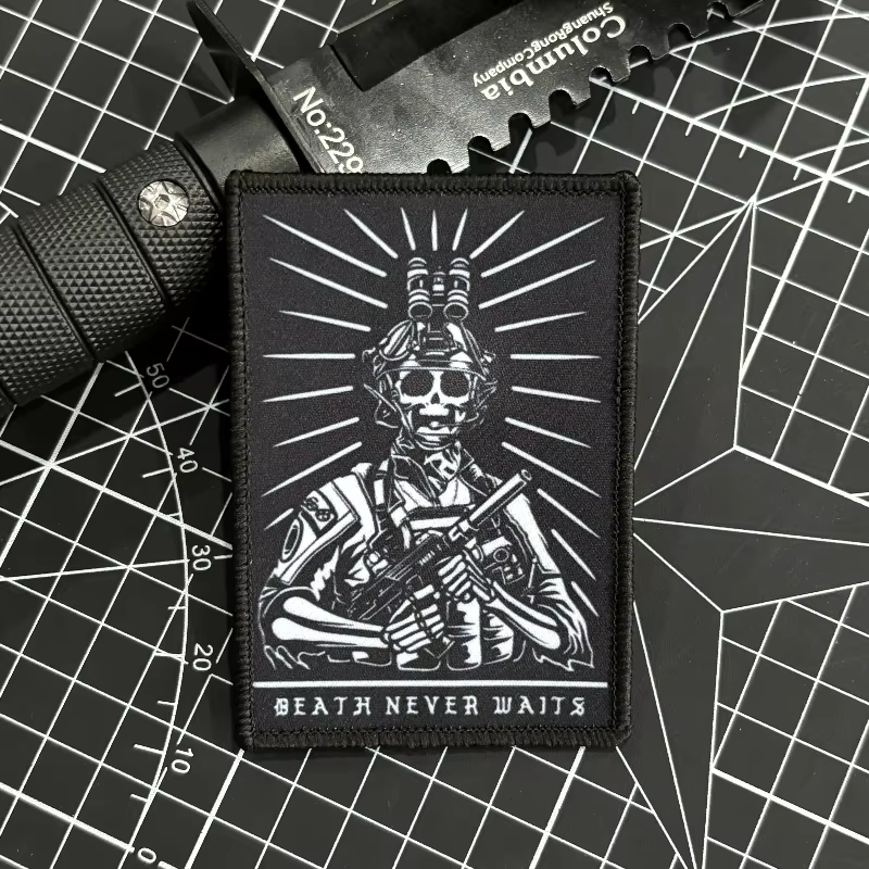 Parche táctico Reaper calavera - para mochila con gancho y bucle - imagen 5