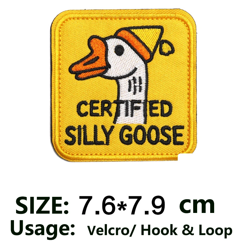 Parche velcro bordado para MOLLE Silly Goose animal lindo DIY - imagen 4