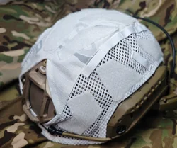 Funda para casco táctico SF camuflaje nieve cubierta tela rápido