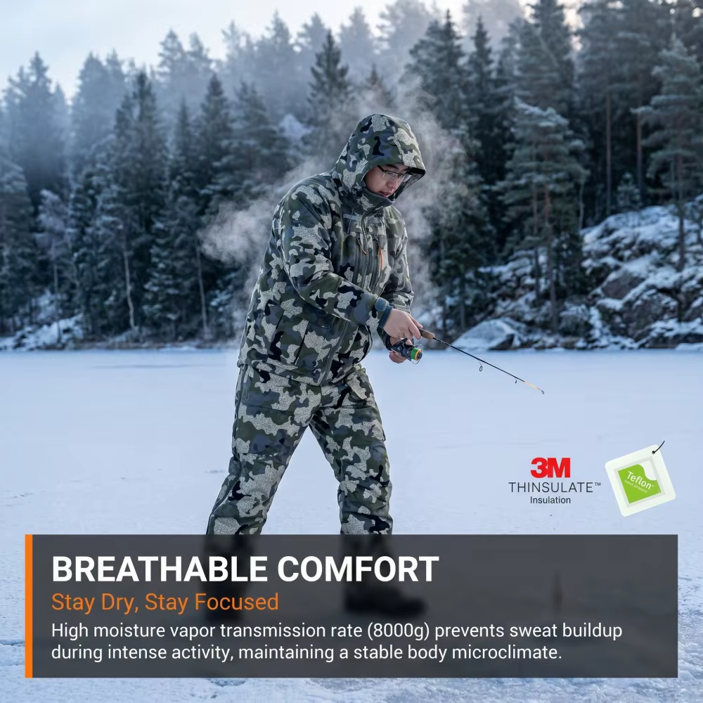 AinFad Chaqueta táctica de caza camuflaje impermeable cortaviento - imagen 5