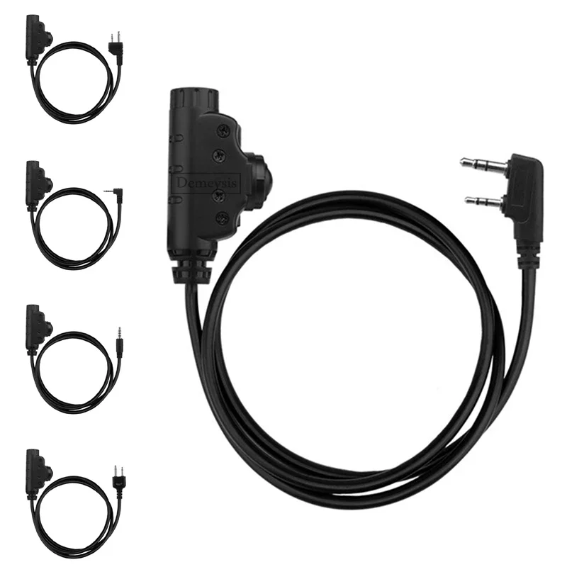 Auricular PTT U94 Nato Plug Táctico para Radio Icom Kenwood