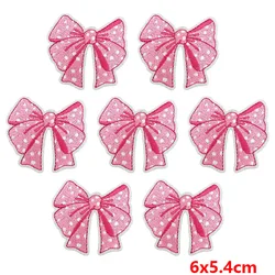 Parche bordado táctico lazo rosa para coser o planchar