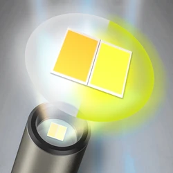 Linterna táctica LED 2 en 1 con bolígrafo – Recargable USB, luz cálida