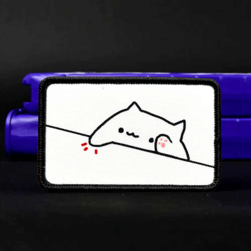 Parche Morale Bongo Fat Cat táctico con velcro para mochila militar - imagen 5