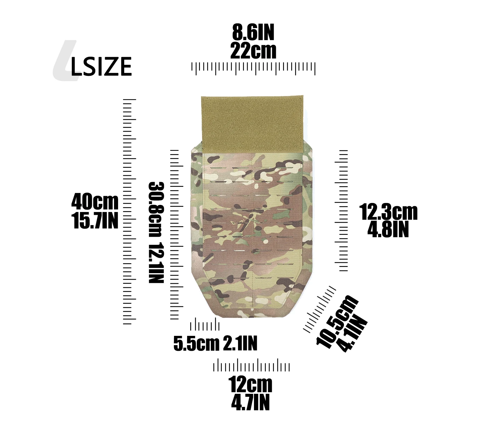 Interior con espacio para placa