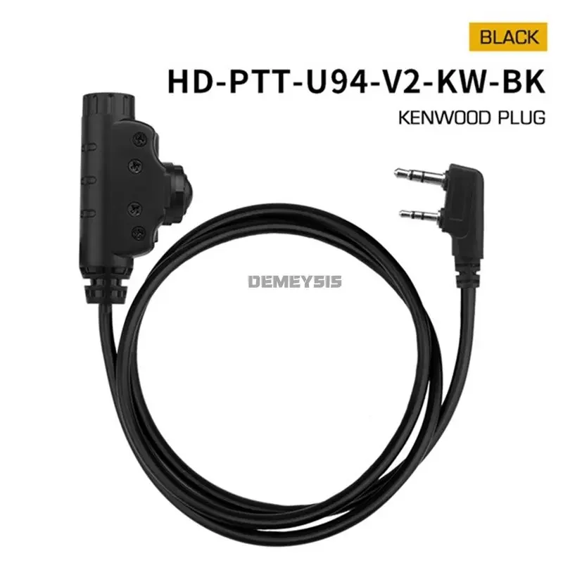 Auricular PTT U94 Nato Plug Táctico para Radio Icom Kenwood - imagen 4