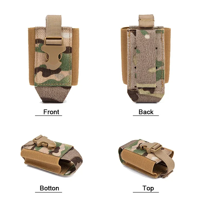 Funda MOLLE de nailon para walkie talkie y teléfono táctico - imagen 3