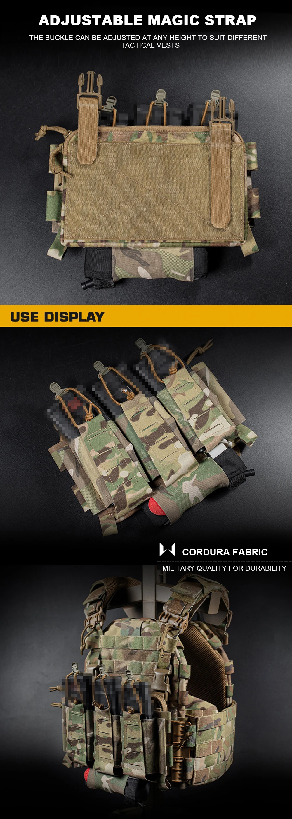 Material Cordura y acabado