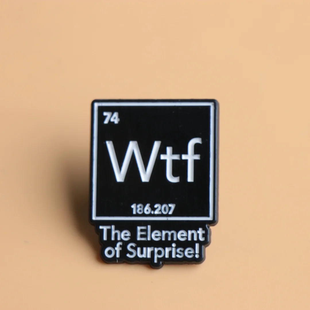 Pin esmaltado con frase de humor, broche para solapa y mochila - imagen 4