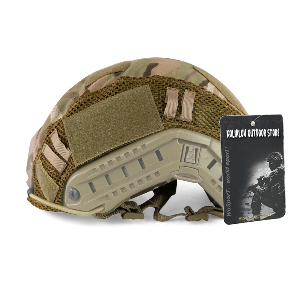 Funda casco táctico camuflaje militar airsoft paintball - imagen 5