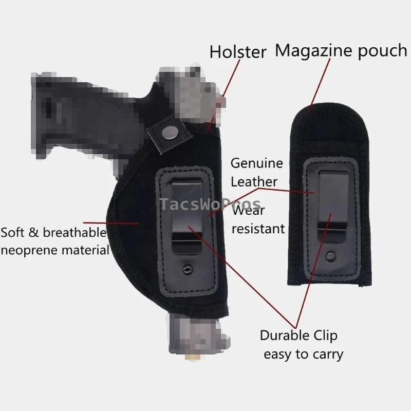 Funda táctica para pistola ambidiestra universal CS de cadera - imagen 2
