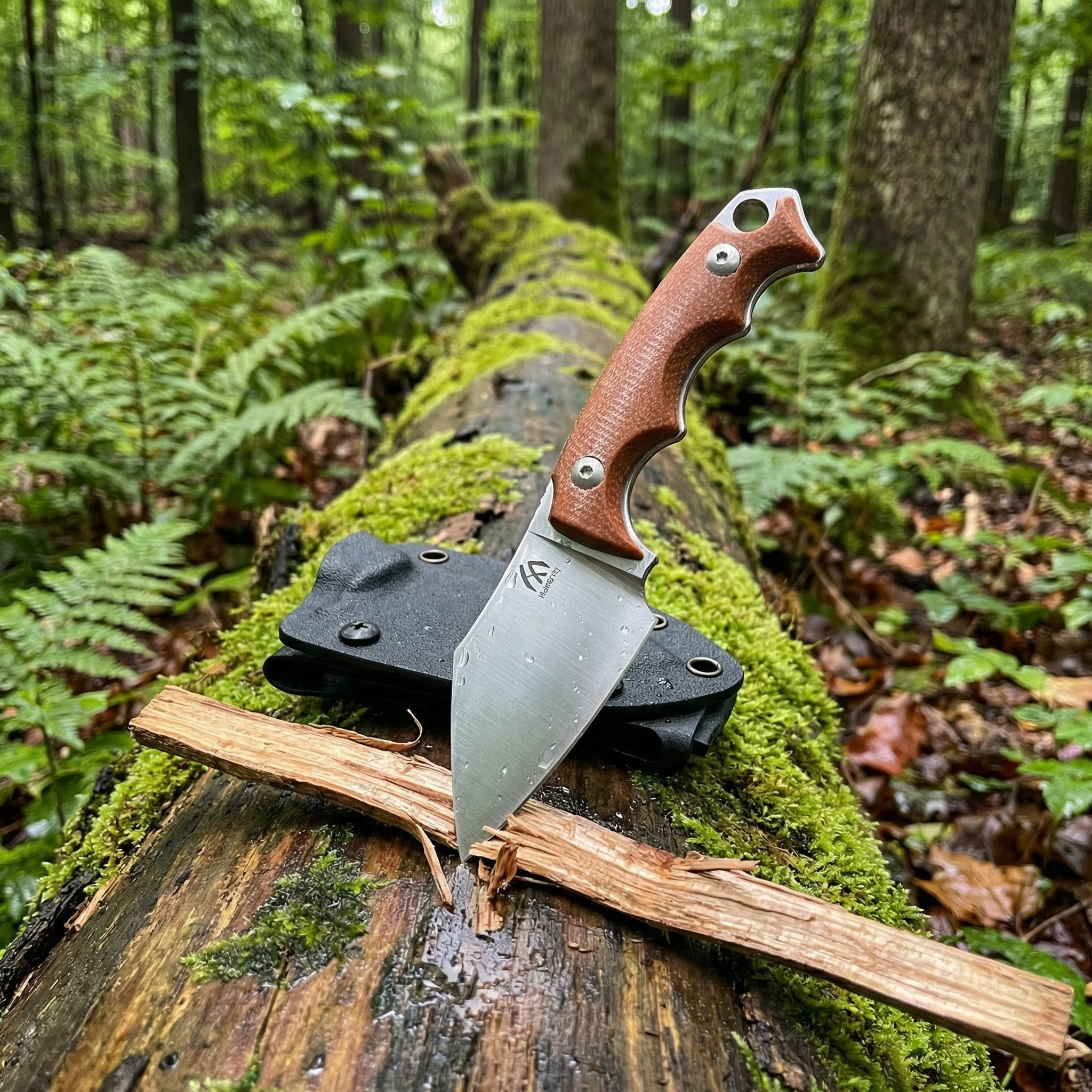 Cuchillo táctico exterior mini mango G10 con funda duradera para camping - imagen 2