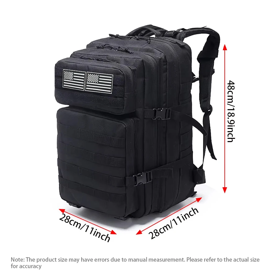 Mochila táctica modular expandible con doble compartimento - imagen 3