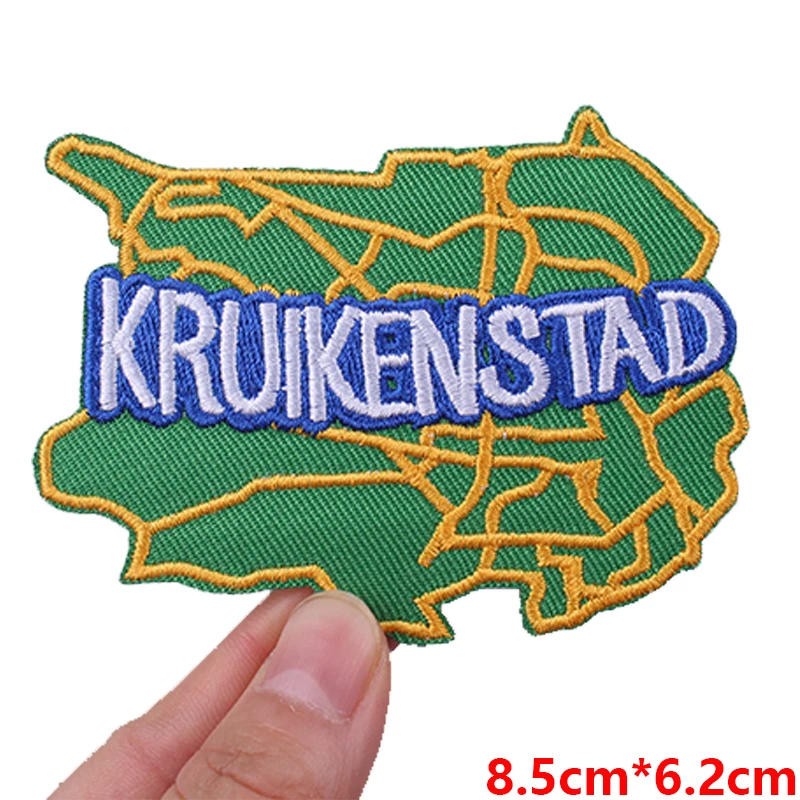 Parche bordado emblema Kruikenstad Países Bajos para coser o planchar - imagen 4
