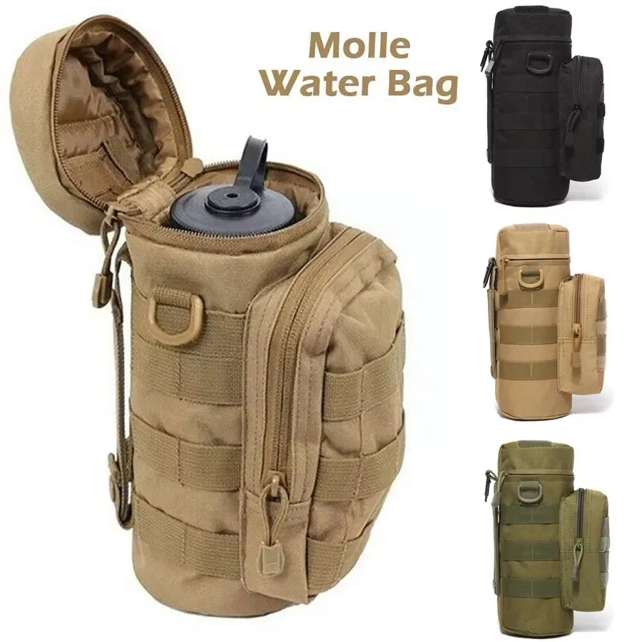 Soporte MOLLE táctica para botella de agua – Aire libre senderismo