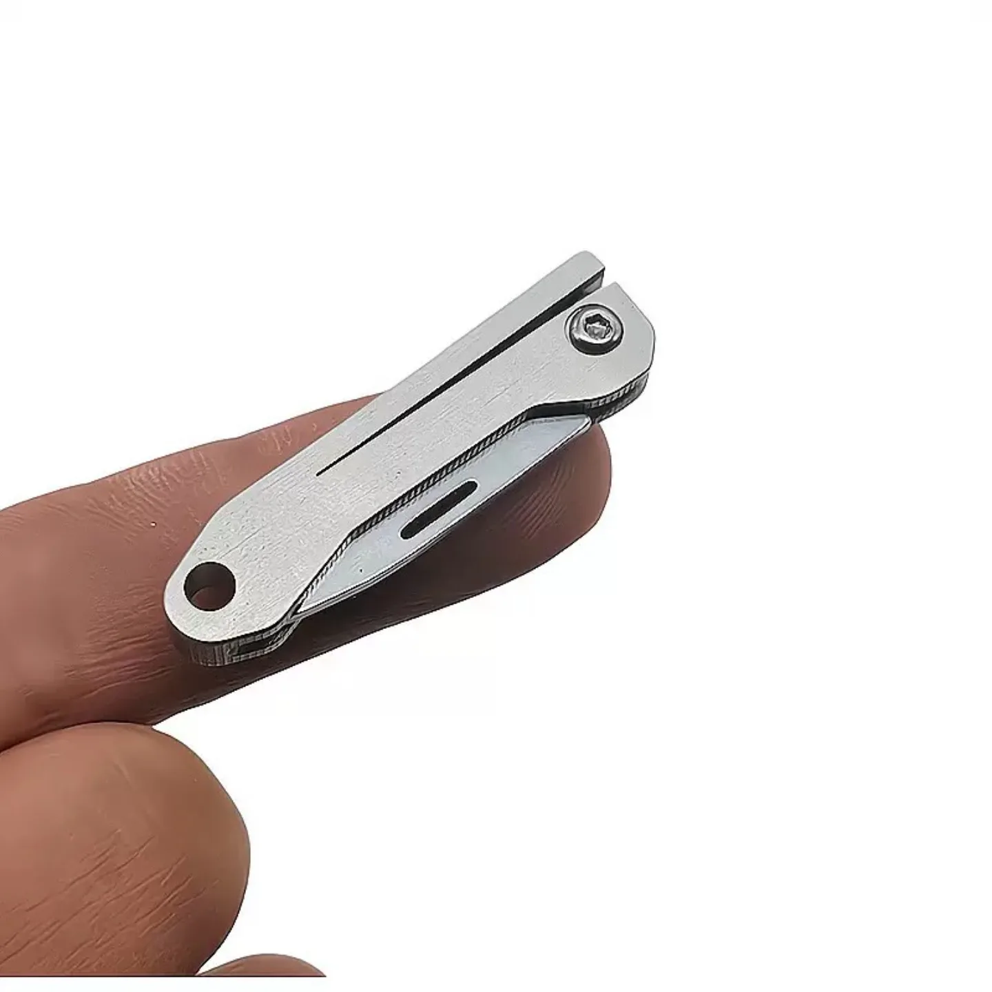 Navaja EDC compacta de titanio con llavero multiusos - imagen 5