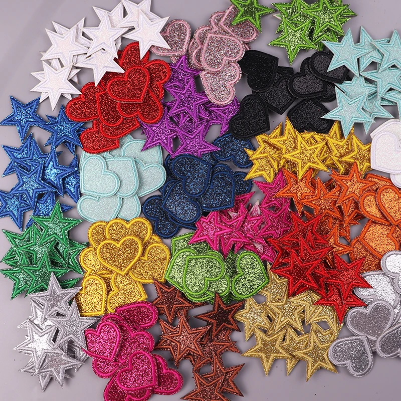 Parche termoadhesivo corazón y estrella cinco puntas: planchar o coser - imagen 4