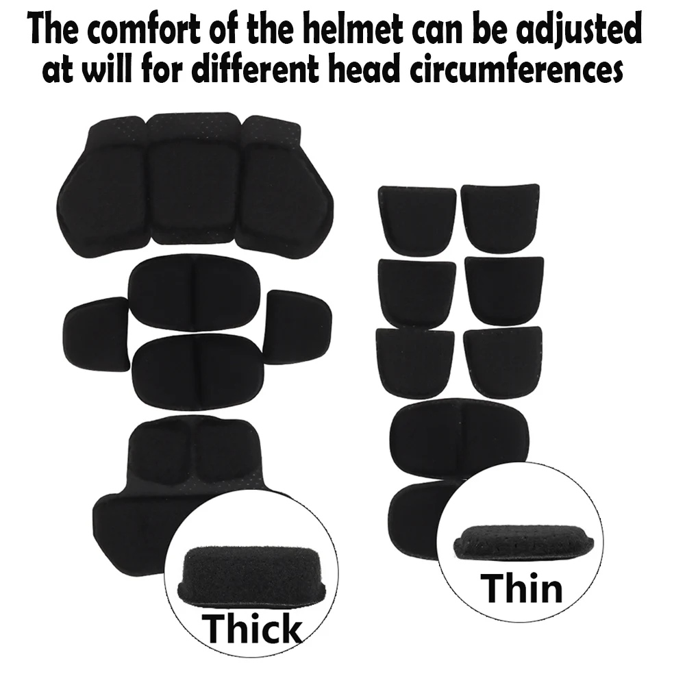 Almohadillas M-LOCK viscoelásticas interior casco táctico - imagen 4