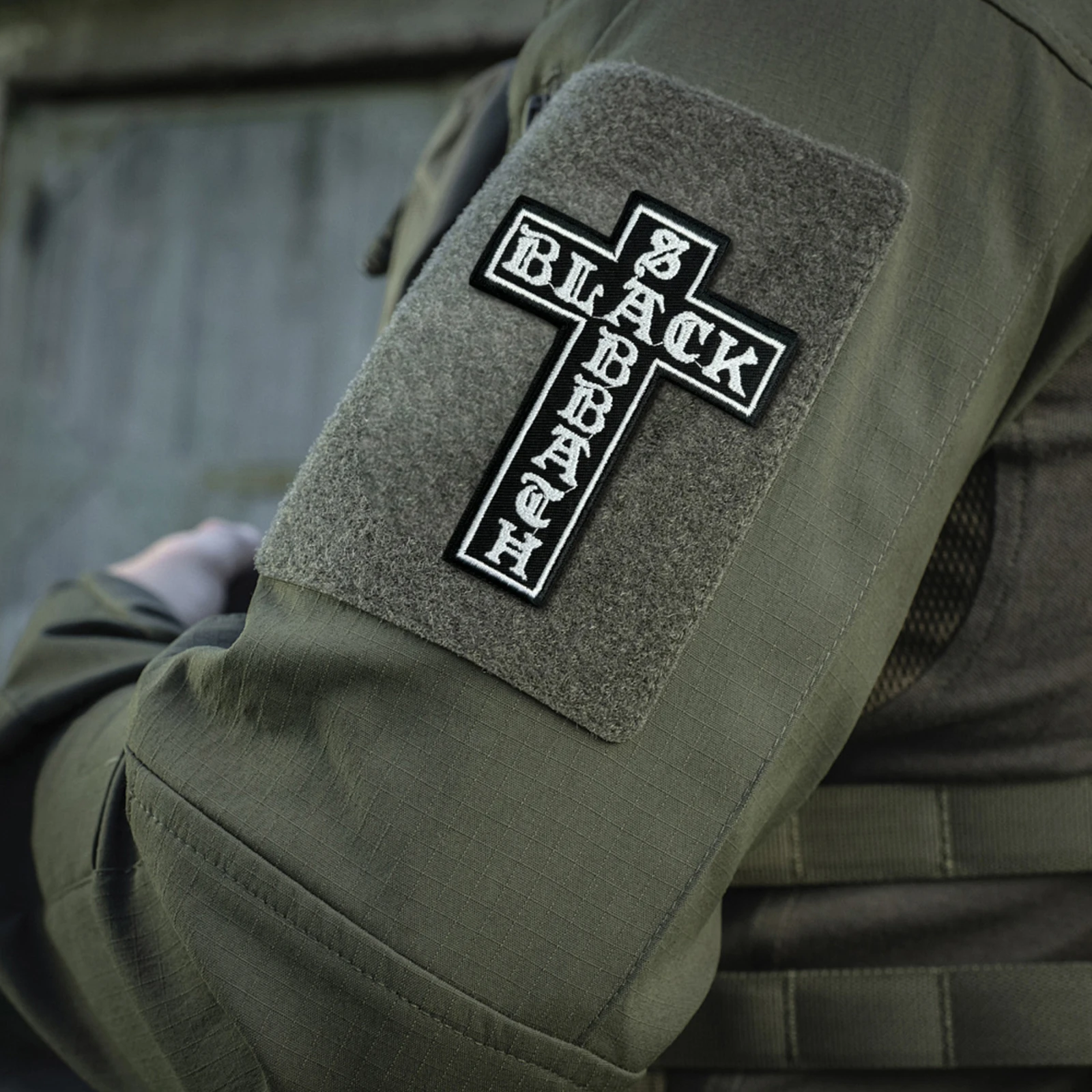 Parche cruzado oración militar – Velcro bordado para chaleco o mochila - imagen 3