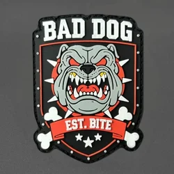 Parche táctico BAD DOG EST.BITE PVC con velcro para mochila
