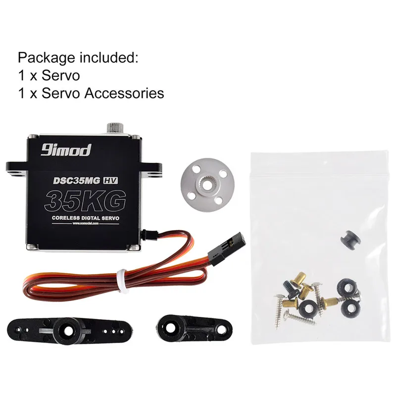 Servo digital de alta presión estanco al agua con engranajes metálicos - imagen 2