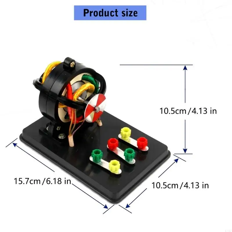 Motor de inducción trifásico con estator visible para lecciones - imagen 3