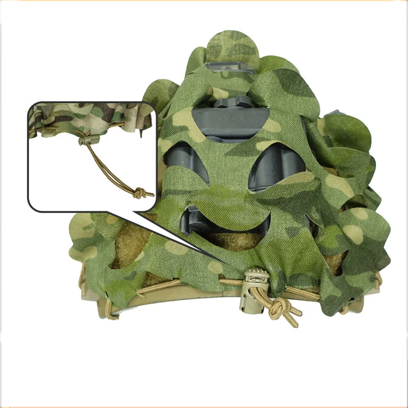 Funda ripstop con corte láser para casco táctico de combate