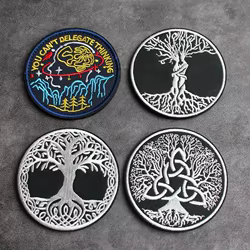 Parche bordado Árbol de la Vida – Decorativo para chaleco y mochila