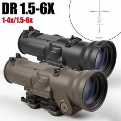 DR Visor telescópico táctico retícula BDC iluminada montura QD