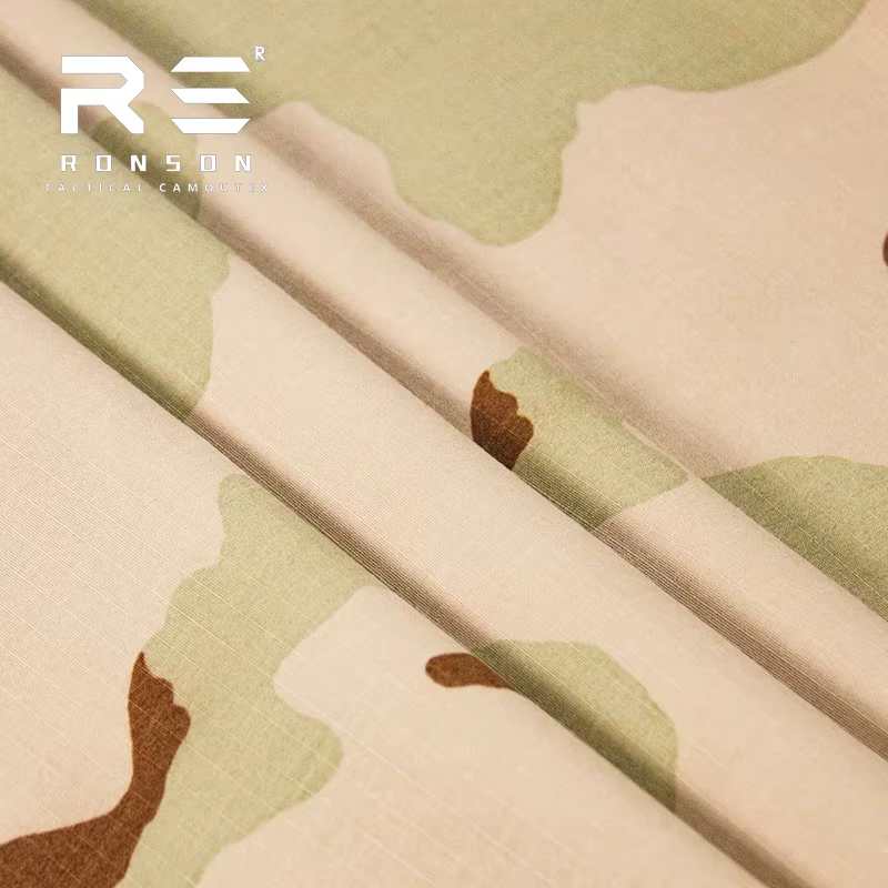 Tela táctica Ripstop camuflaje desierto multicolor para uniforme - imagen 5
