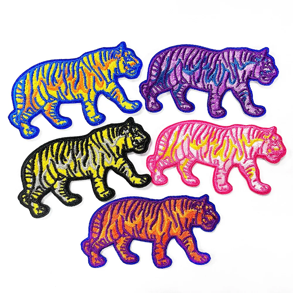 Parche bordado tigre camuflaje militar – Táctico para coser o planchar - imagen 2
