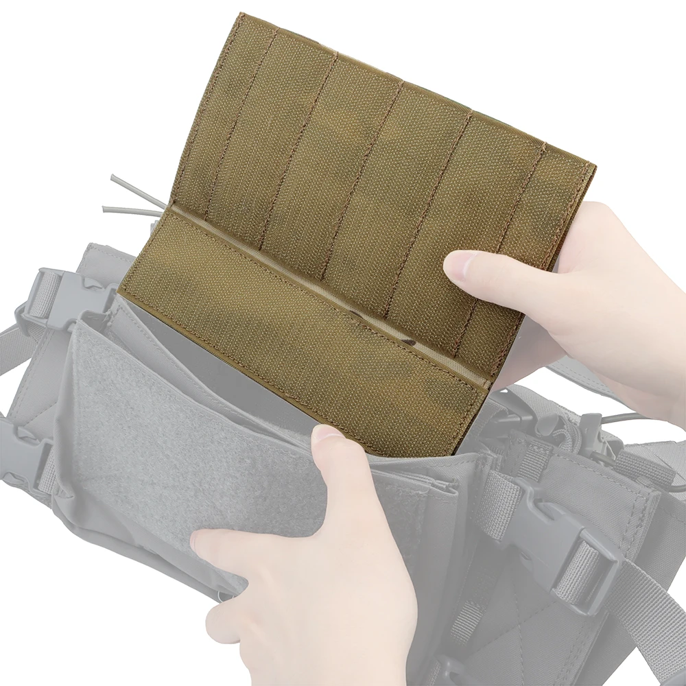 Panel MOLLE táctico gancho mágico y solapa completa para chaleco - imagen 5