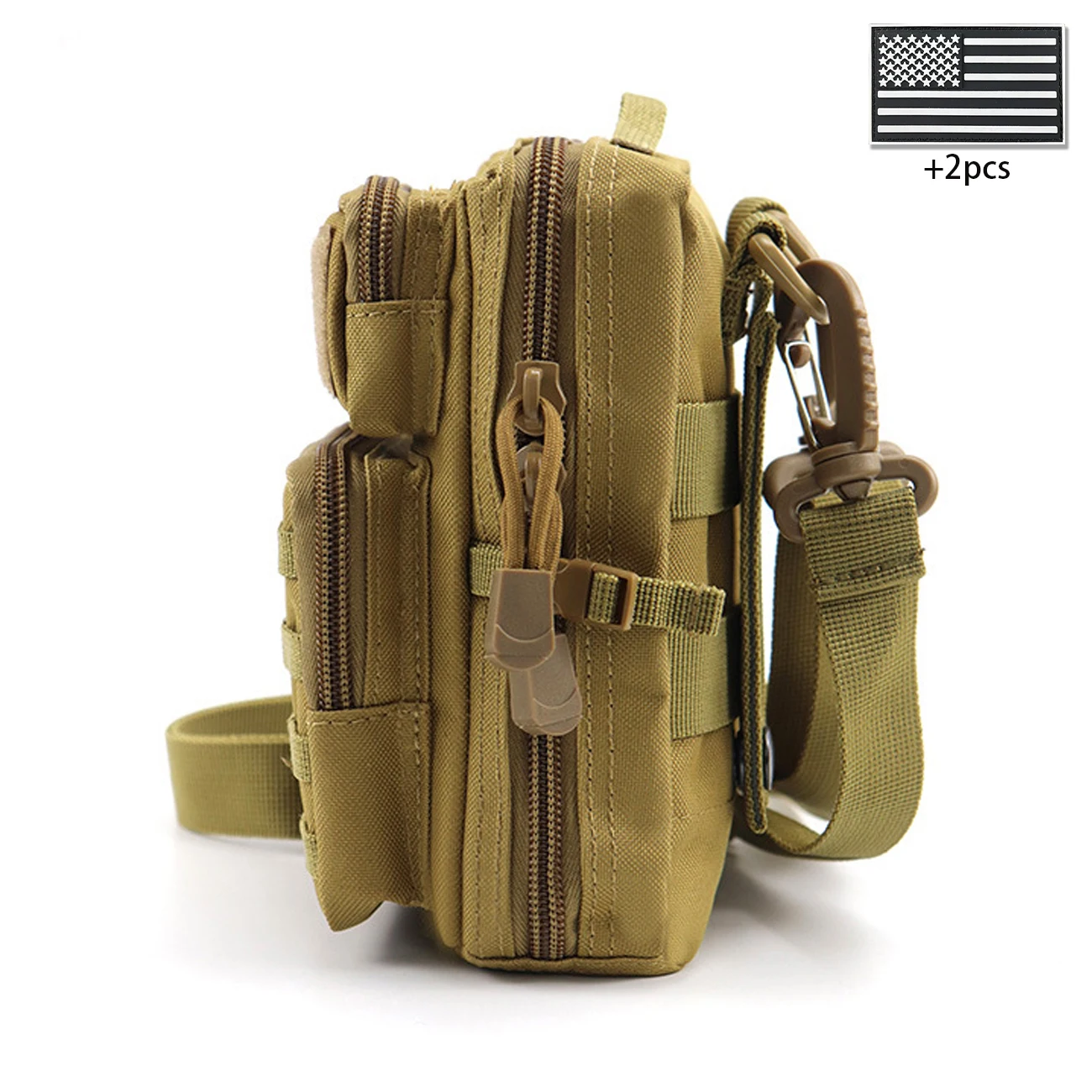 Bolso cruzado táctico exterior con correas anchas ajustables - imagen 2