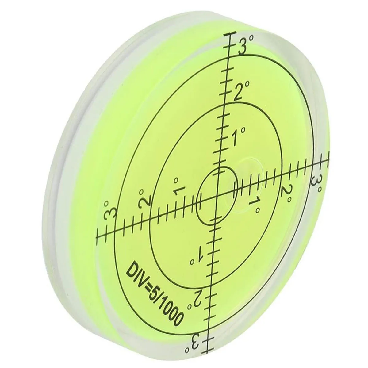 Nivel de burbuja circular pequeño con escala para balance de cámara - imagen 2