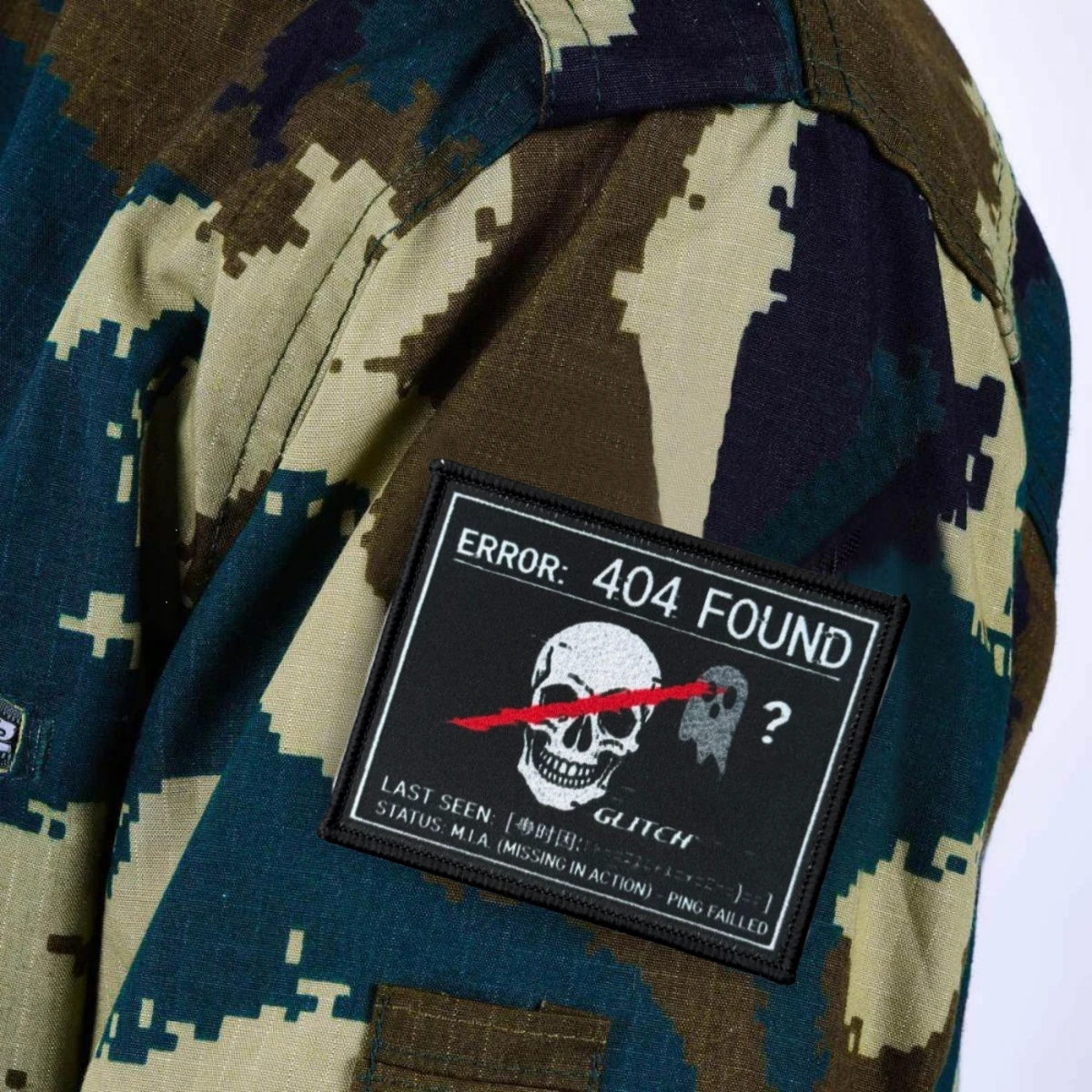 Parche táctico calavera insignia moral con velcro para mochila - imagen 5