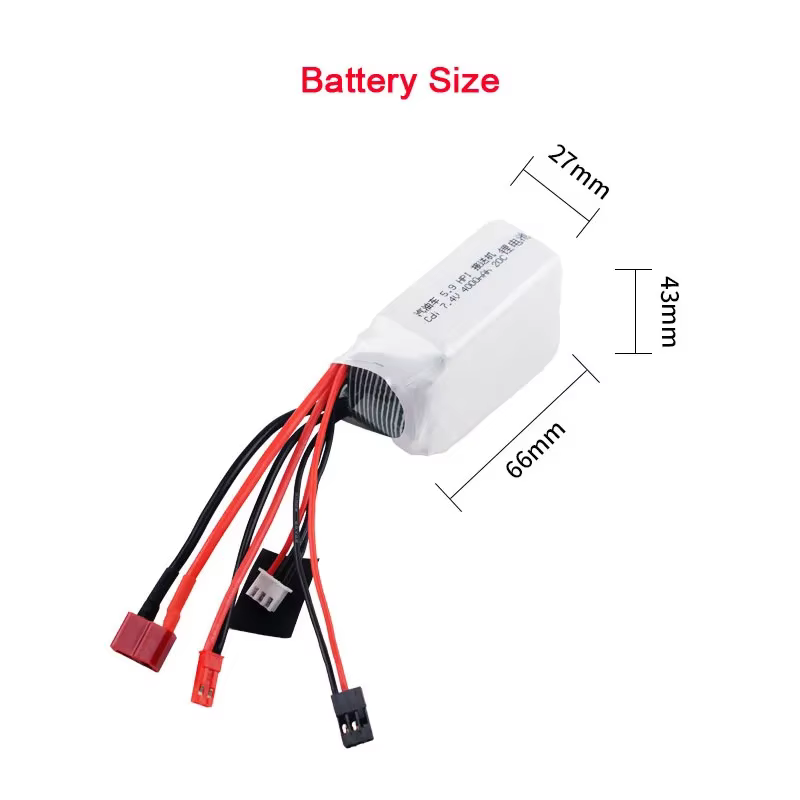 Batería LiPo con receptor CDI HPI XL Octane Big Foot coche RC - imagen 5