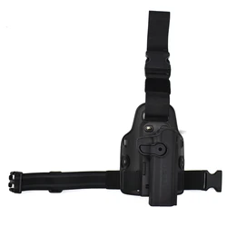 Funda táctica pierna Colt 1911 mano derecha con plataforma