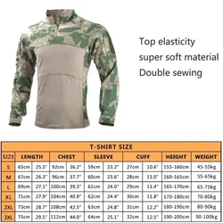 Camisa táctica Multicam para hombre outdoor con cremallera Airsoft