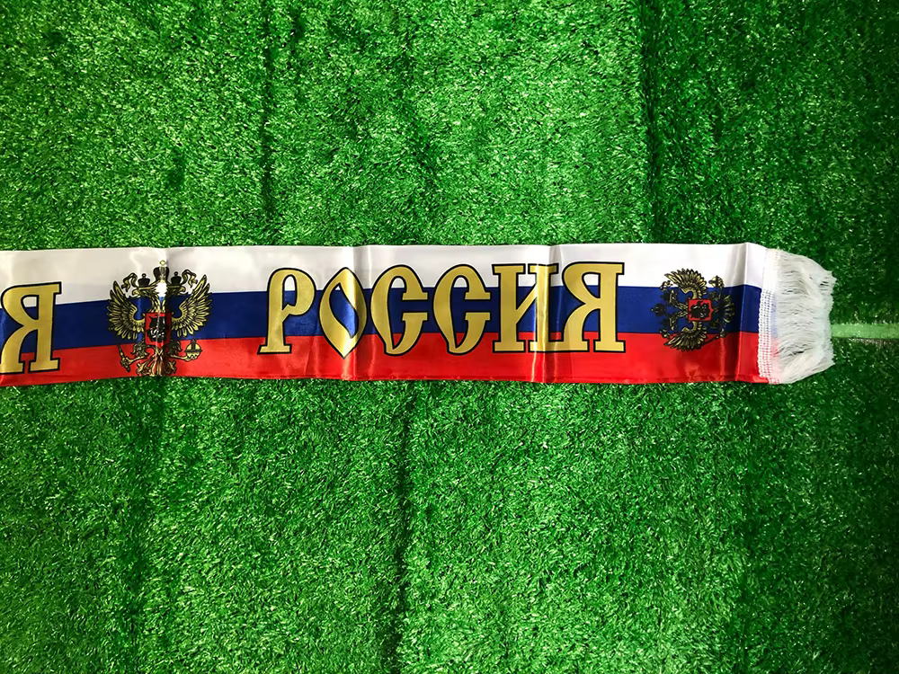 SKY FLAG bufanda satén bandera de Rusia personalizada - imagen 5