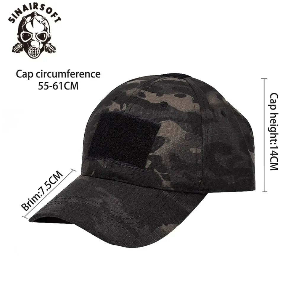 Gorra camuflaje transpirable con ajuste