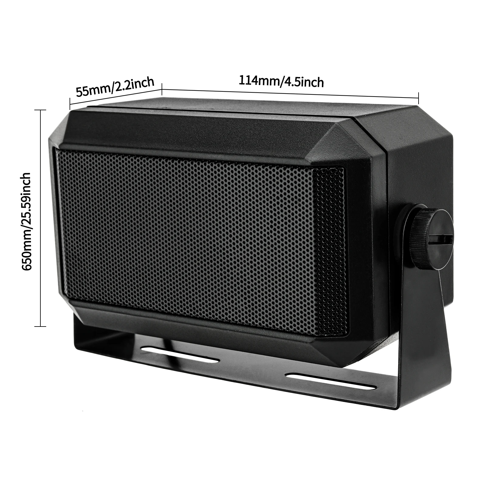ABBREE altavoz de comunicaciones externo rectangular para radio CB jack audio - imagen 5